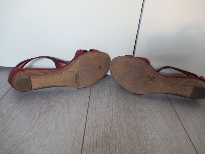 Chaussures sandales été bordeaux Taille 37 Eram - photo numéro 5