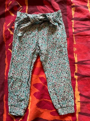 Pantalon léger à fleur avec ceinture intégrée creeks taille 3 ans / 36 mois