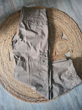 Pantalon Cargo oversize beige