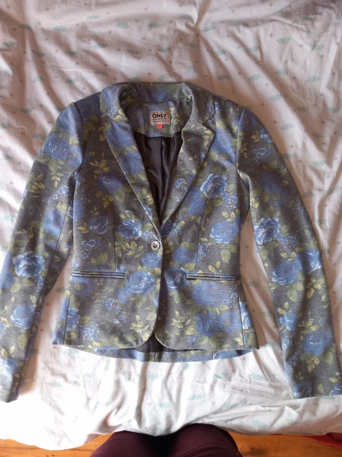 Veste blazer only fleurs - photo numéro 2