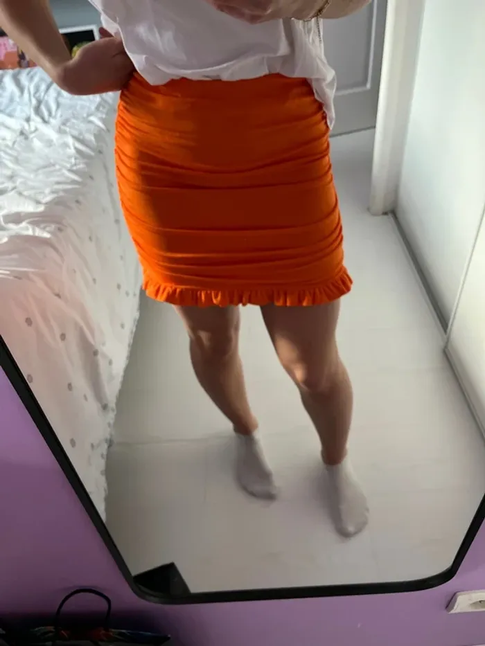 Jupe orange
