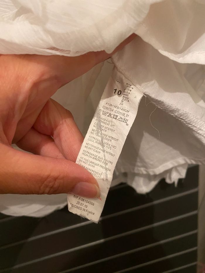 Robe blanche Catimini 10 ans - photo numéro 5