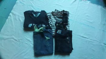 Lot de 2 salopettes, 1 combinaison et 1 ensemble