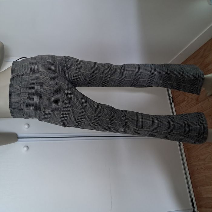 Pantalon évasé femme hiver gris à carreaux Projet X Paris Taille S - photo numéro 3