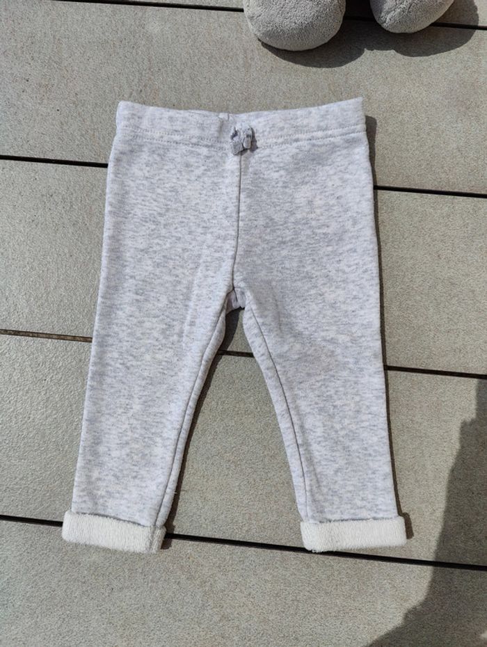 Pantalon fille gris clair Tao 12 mois - photo numéro 2