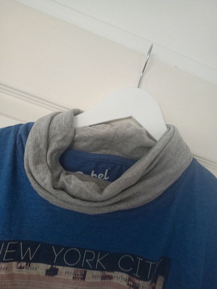 T-shirt col roulé taille 12-13 ans rebel - photo numéro 3