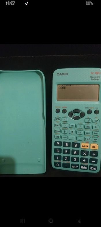 Calculatrice casio collège peu servi