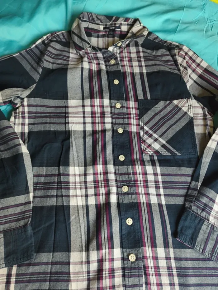 Chemise à carreaux femme - photo numéro 2