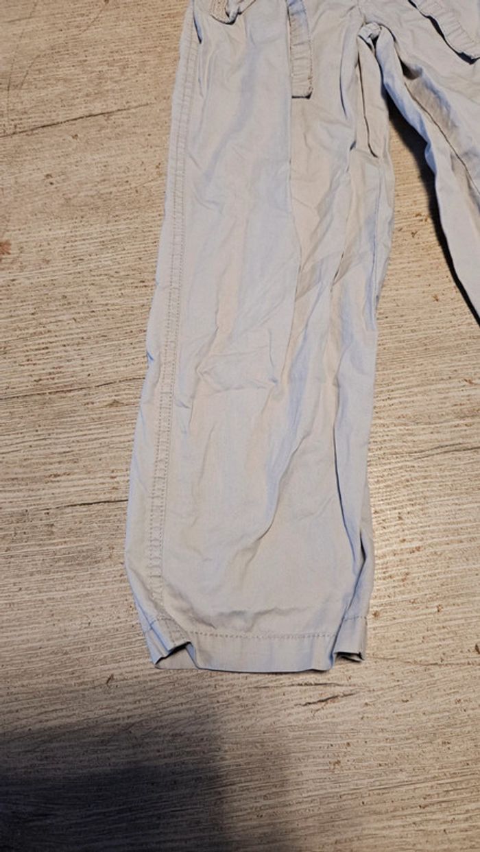 Pantalon en toile gris très clair, léger, Prémaman, 6 ans, nickel - photo numéro 3