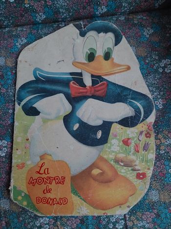 Livre vintage La Montre de Donald Disney 1962