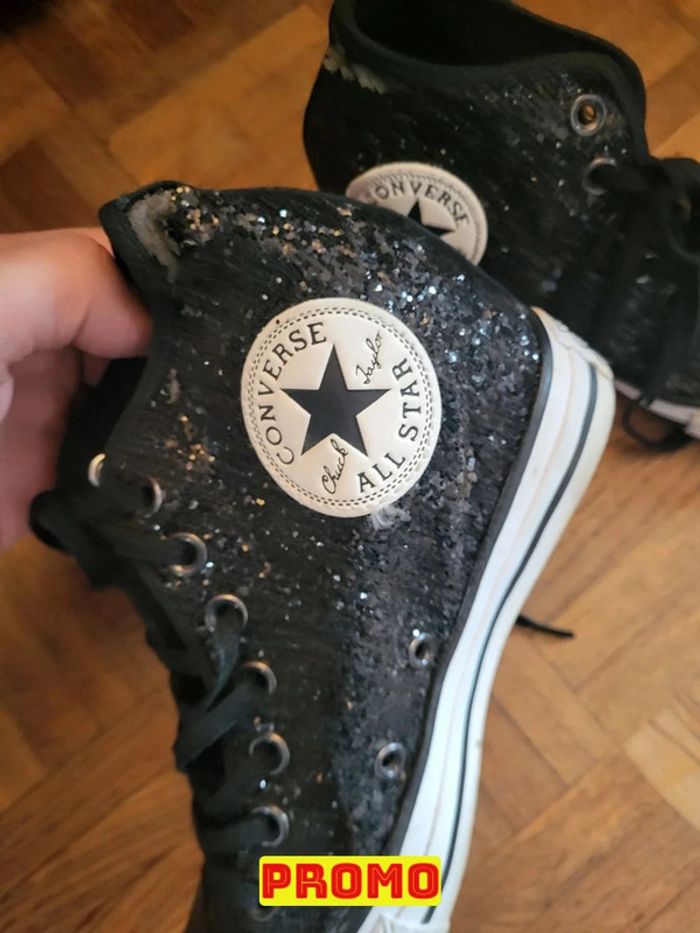 Jolies chaussures Converse taille 37.5 Ref 10IT091 - photo numéro 2