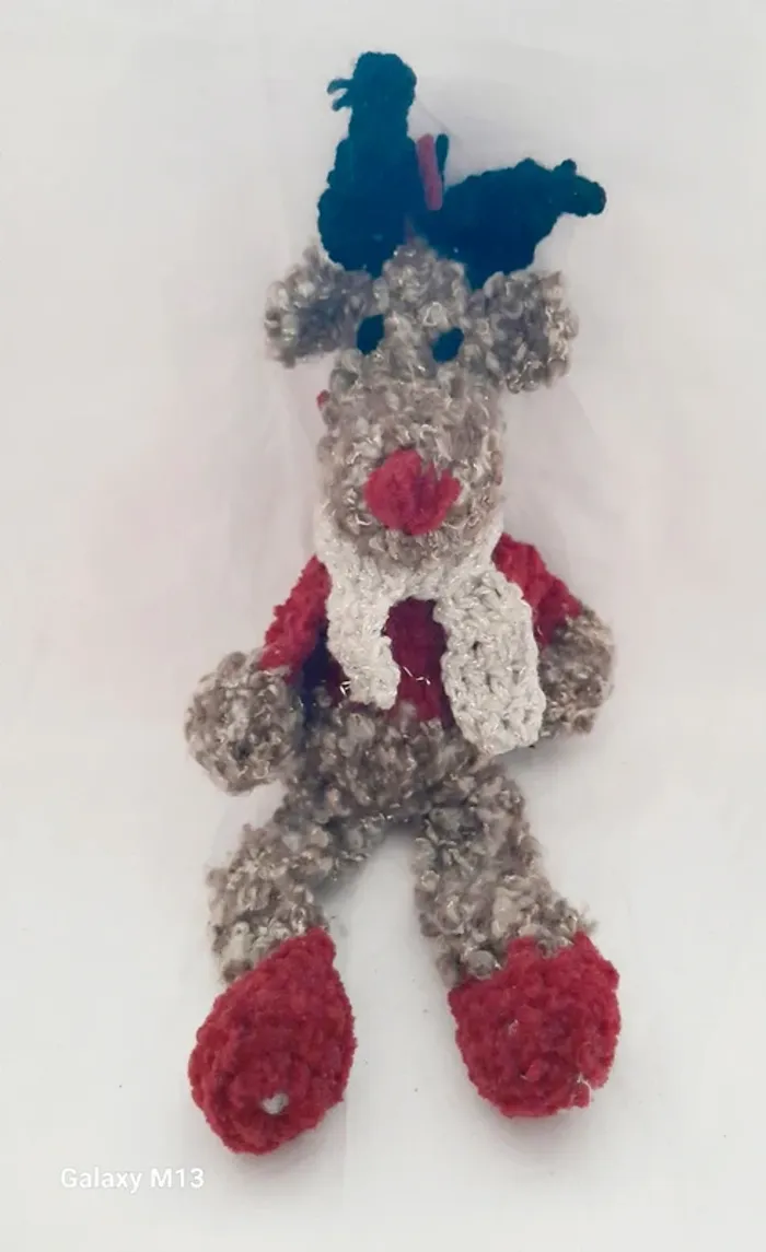 Décoration de Noël Renne fait main au crochet