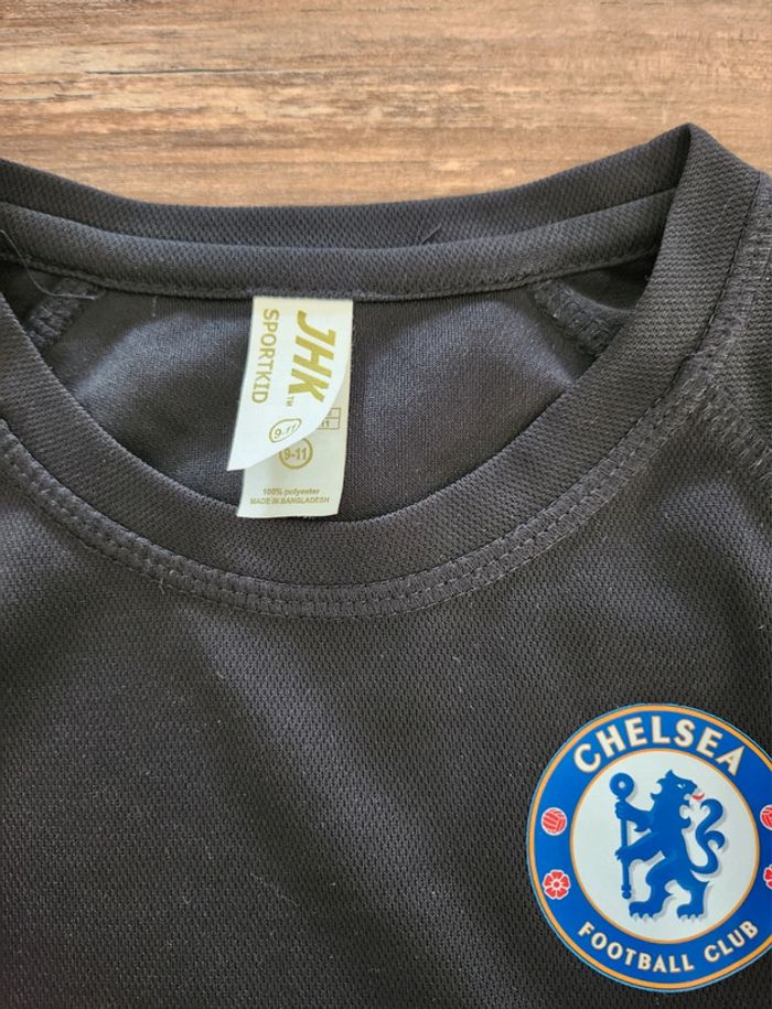 maillot de foot football club Chelsea en très bon état noir JHK 9 ans excellent état - photo numéro 3