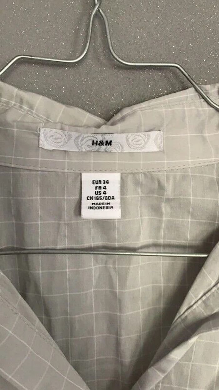 Chemise à carreaux H&M T34 - photo numéro 3