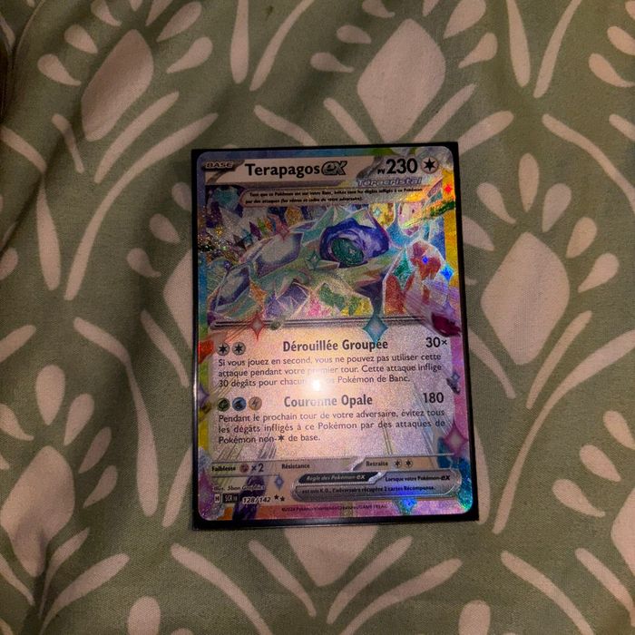 carte pokémon terapagos ex 128/142
