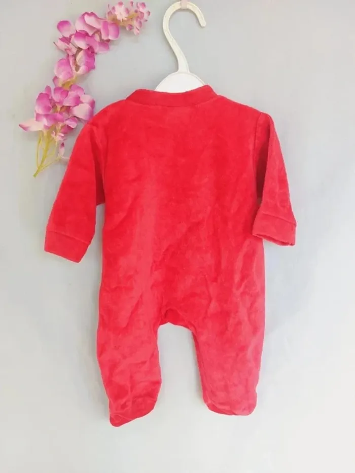 Pyjama velours mixte Noël 3 mois King Bear - photo numéro 4