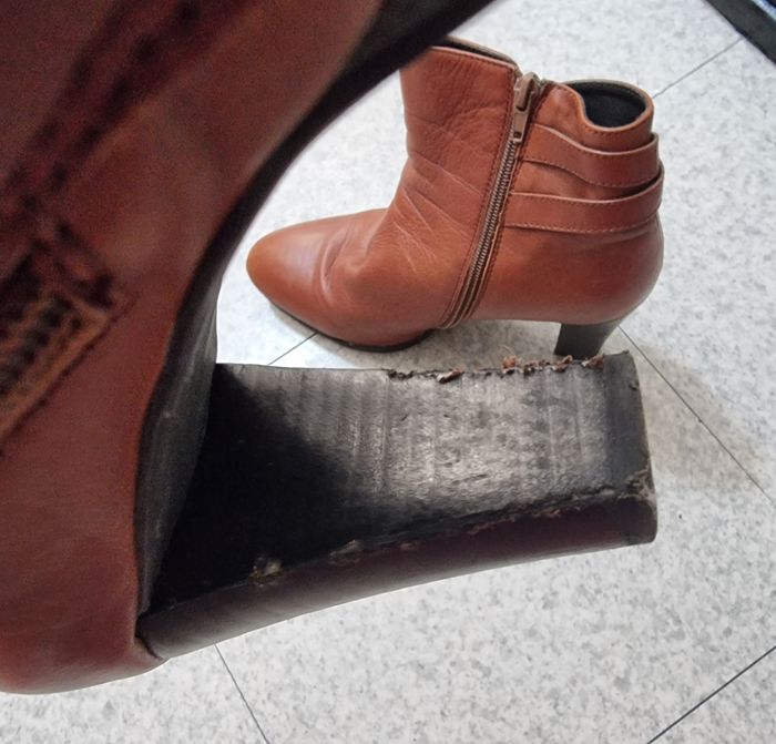 Bottines cuir camel - photo numéro 8