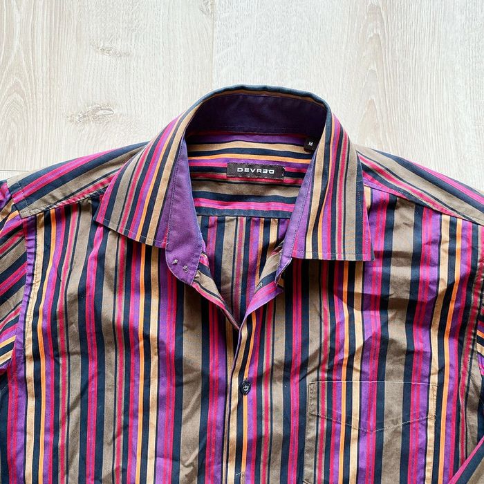 Devred Slim Fit Chemise à Rayures Homme Exclusive Vintage Collection Chic Parisian Style (Taille M) - photo numéro 6