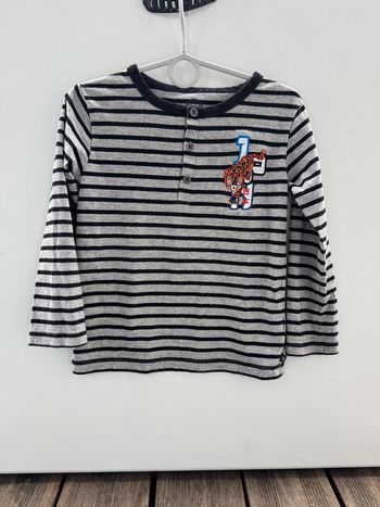 T shirt manche longue tigre