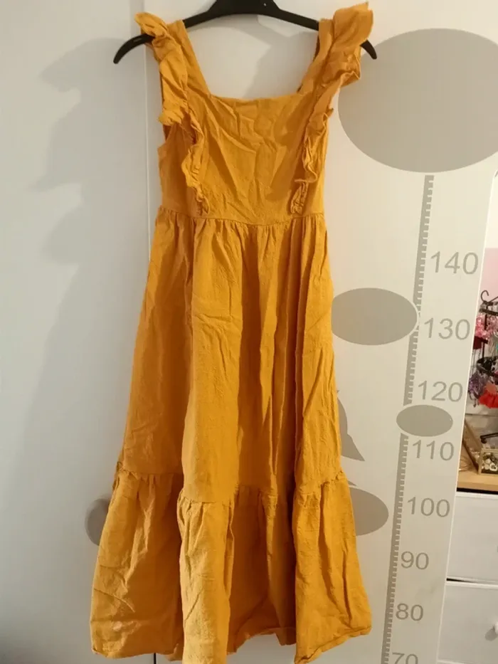 Robe longue moutarde