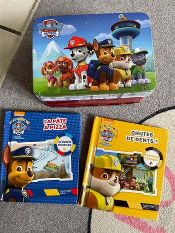 Lot livres + mémo pat patrouille 