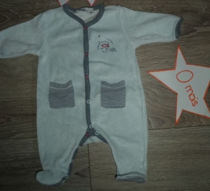 Pyjama naissance bleu