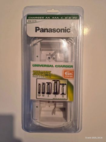 🔋 Chargeur de piles Panasonic Neuf
