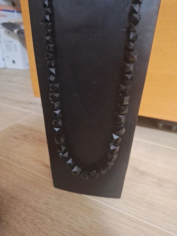 Collier long noir femme - photo numéro 3