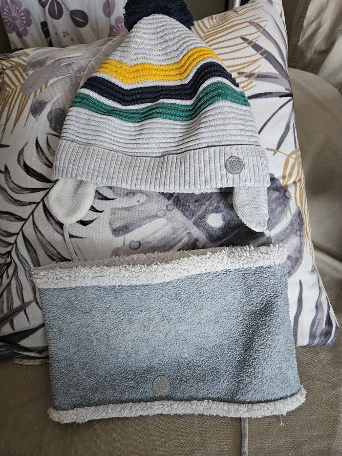 Bonnet+tour de cou