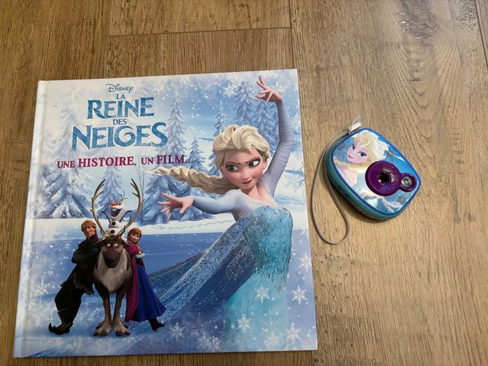Lot Reine des Neiges – Livre + Appareil photo Disney