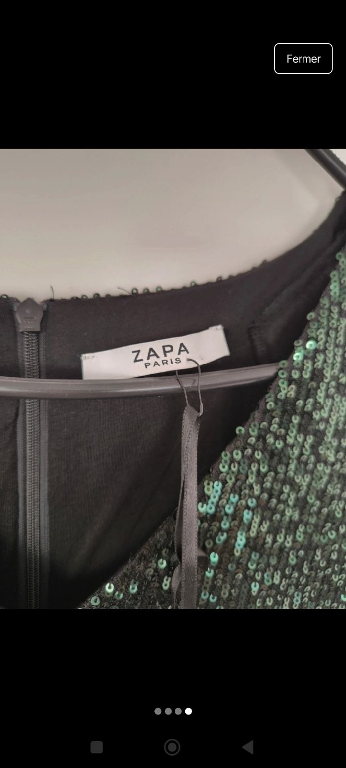 Robe de soirée zapa verte neuve - photo numéro 2