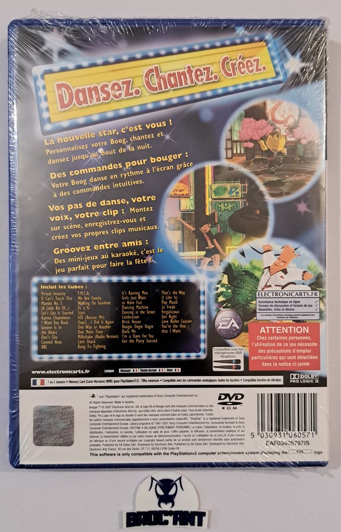 Boogie (SingStar) Sony PlayStation 2 PS2 - neuf scellé jamais ouvert - photo numéro 2