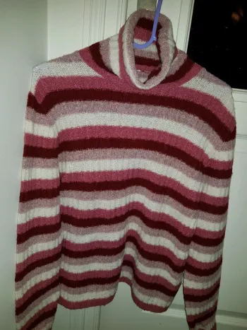 Pull col roulé