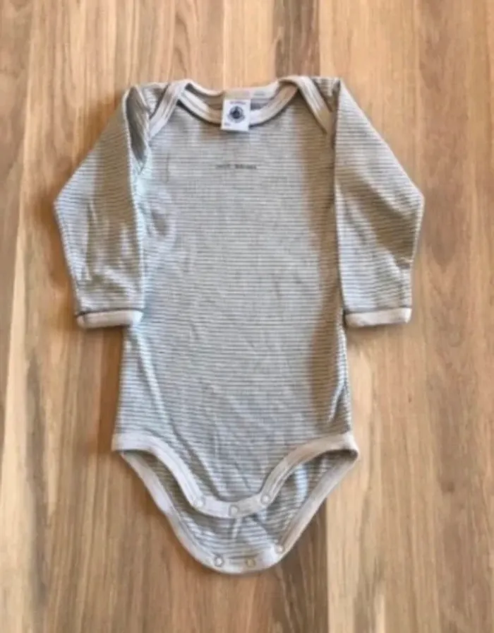 body unisexe petit bateau beige