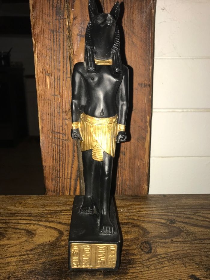 Figurine Statuette Égyptienne Anubis en résine - photo numéro 2