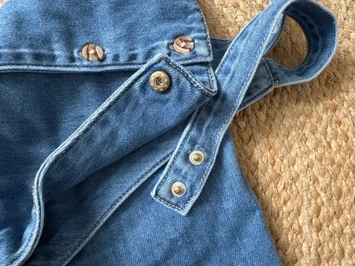 Salopette jeans bleu TAO tape à l’œil 36 mois 3 ans - photo numéro 4