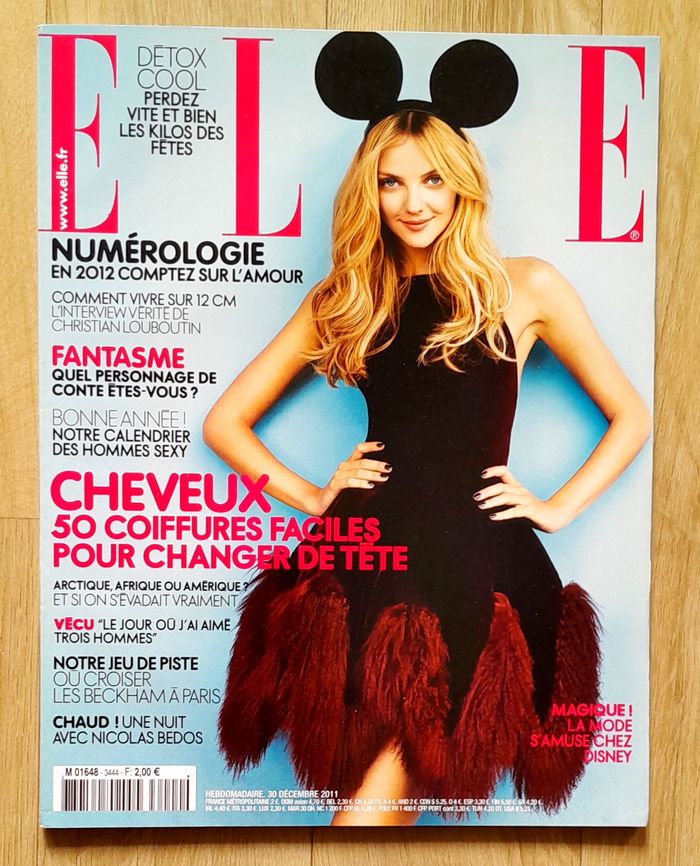 Magazine Elle n°3444 décembre 2011 spécial Disney et Cheveux