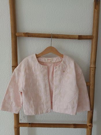 Joli gilet boléro blazer court rose Catimini 7 ans
