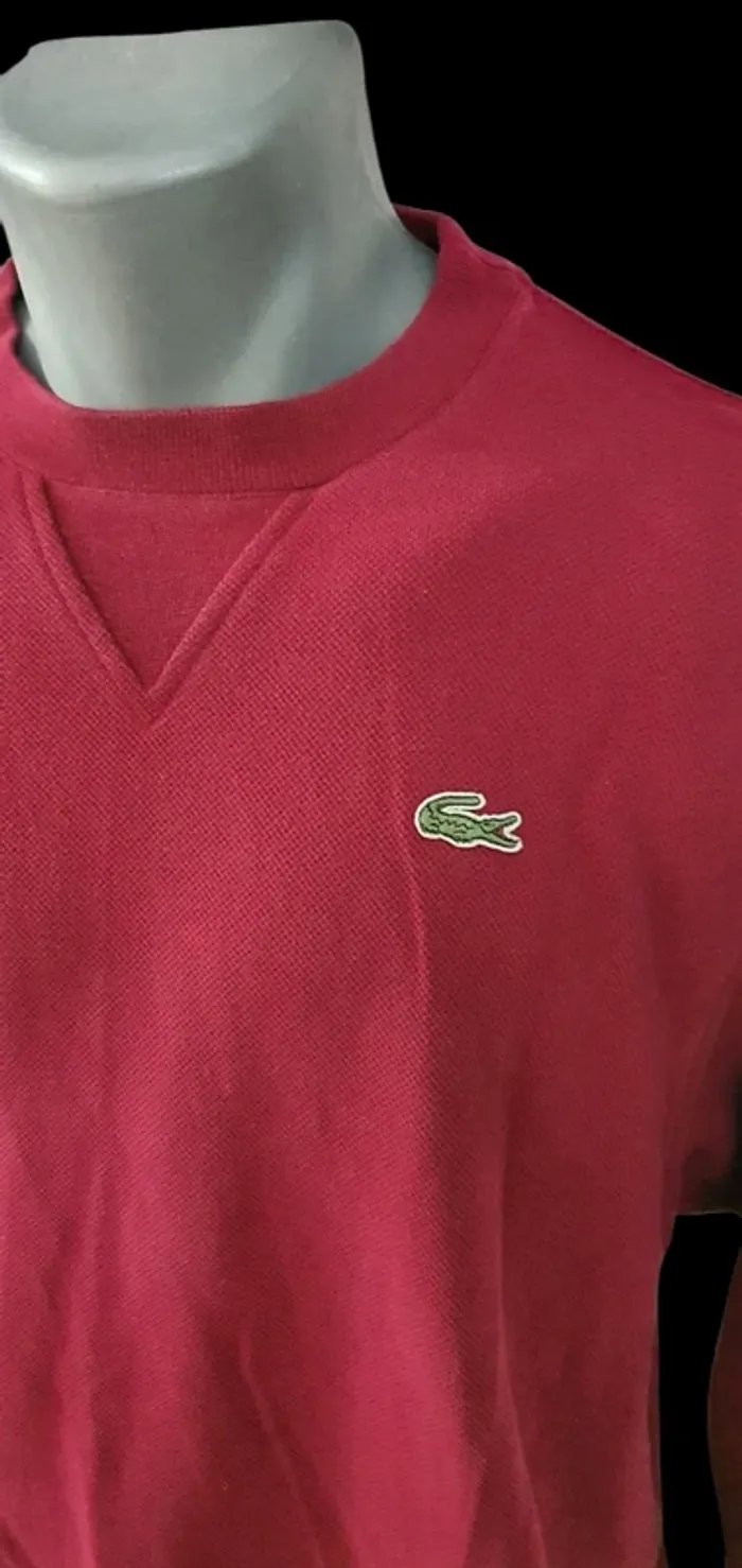 Sweat rouge homme Lacoste 4 (M) - photo numéro 4