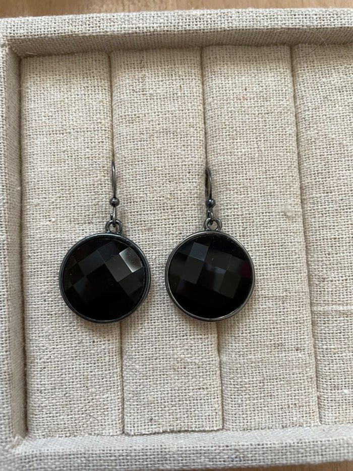 Boucles d’oreilles noires