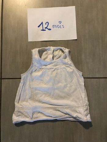 Tshirt sans manches 12 mois