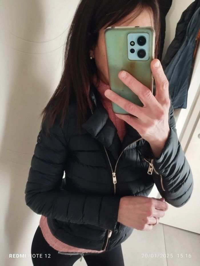 Veste matelassée Tommy Hilfiger noir TS