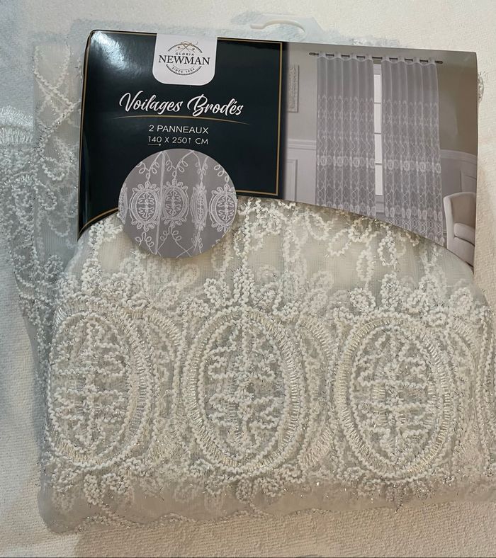 Rideaux voilages brodées - photo numéro 7