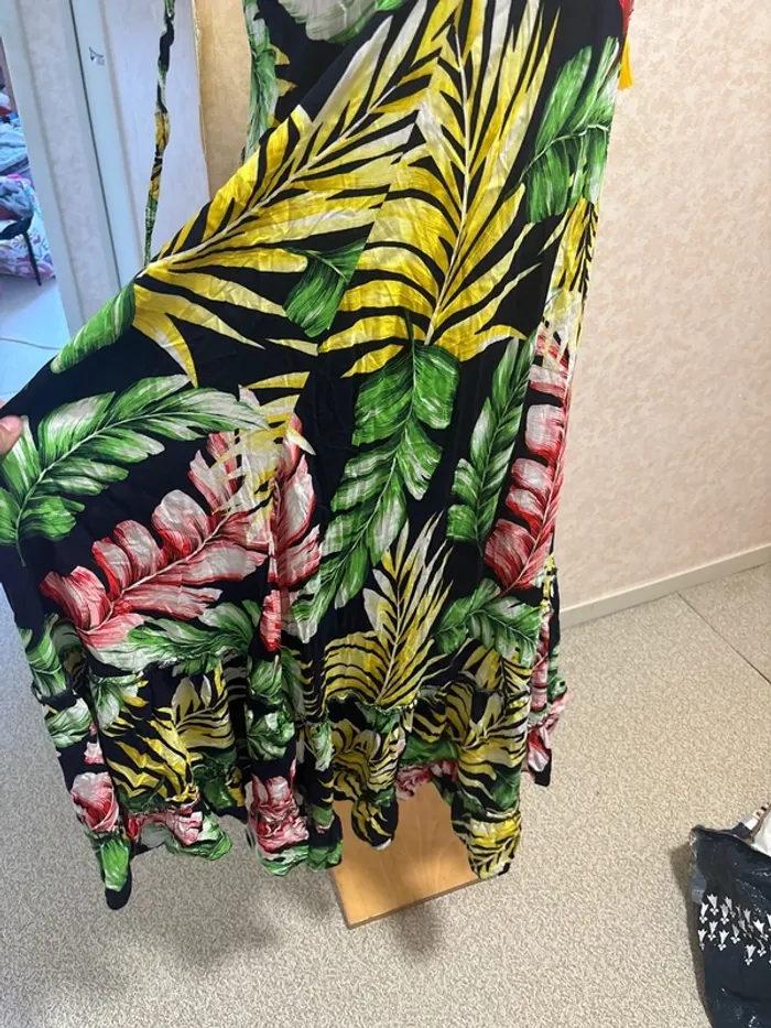 Robe été imprimée feuillage - fluide & colorée - taille S - photo numéro 2