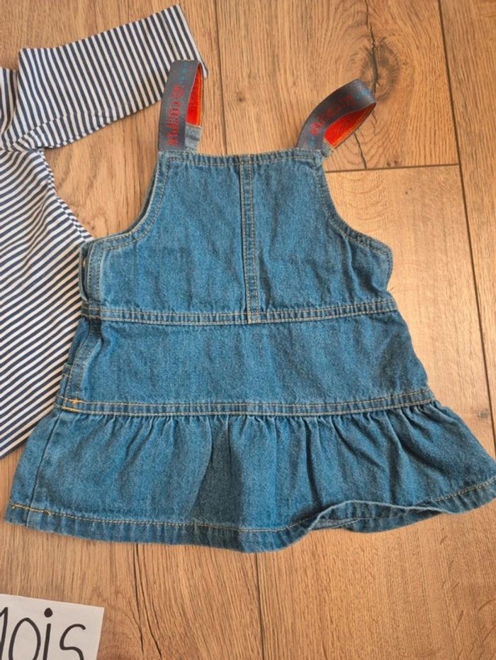 Ensemble lee cooper robe en jean et haut manche longue - photo numéro 4