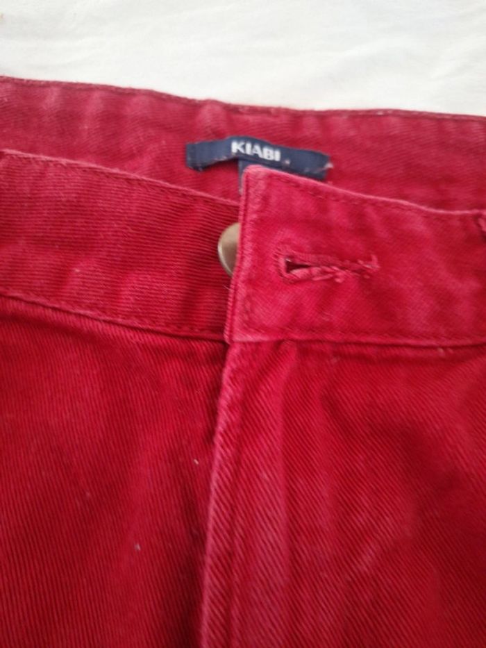 Short jean rouge - photo numéro 3