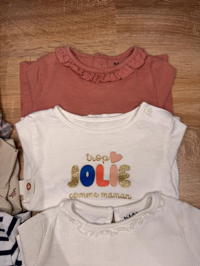 🌷Lot de 8 hauts manches longues fin taille 6 mois🌷 - photo numéro 4
