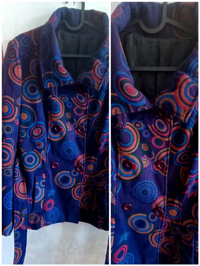 Veste mi longue avec ceinture. Taille 40. - photo numéro 3