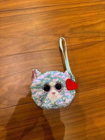 Porte monnaie chat à sequins ty