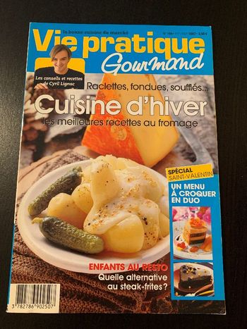 Magazine vie pratique gourmand : recettes d’hiver Cyril Lignac